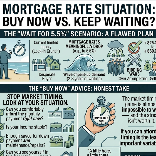 Stop Checking Mortgage Rates Every Morning — Do This Instead should you buy now or keep waiting