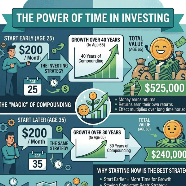 Beginner Investing Guide: What I Wish Someone Had Told Me First the part where i talk about time