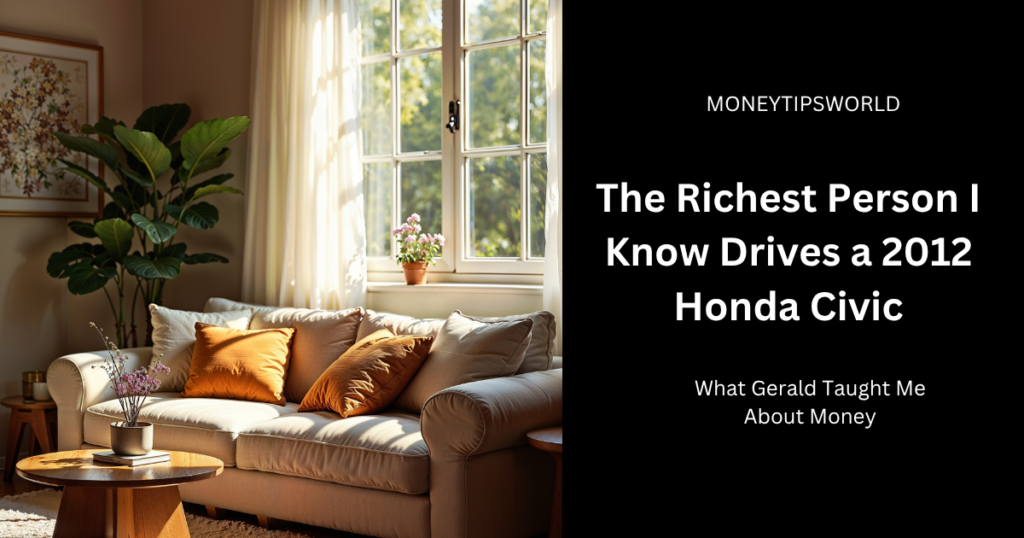 the richest person i know drives a 2012 honda civic