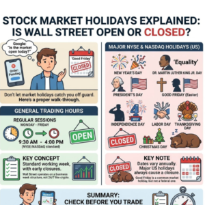 Stock Market Holidays Explained: Is Wall Street Open or Closed Today? Stock Market Holidays