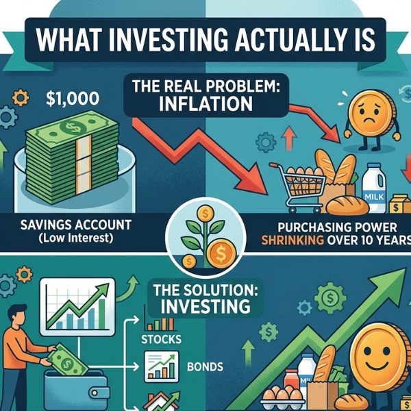 Beginner Investing Guide: What I Wish Someone Had Told Me First what investing actually is — before anything else (1)