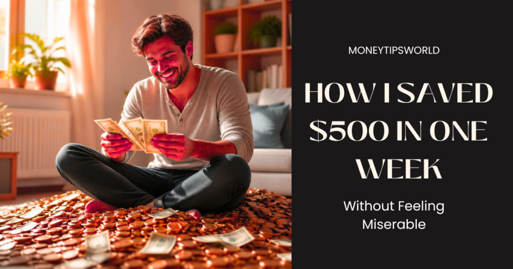 how i saved $500 in one week
